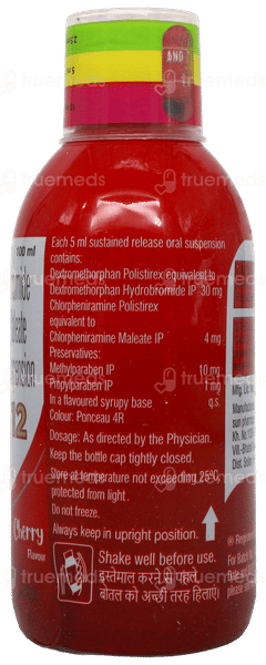 Chericof 12 Cherry Flavour Sugar Free Suspension 100Ml